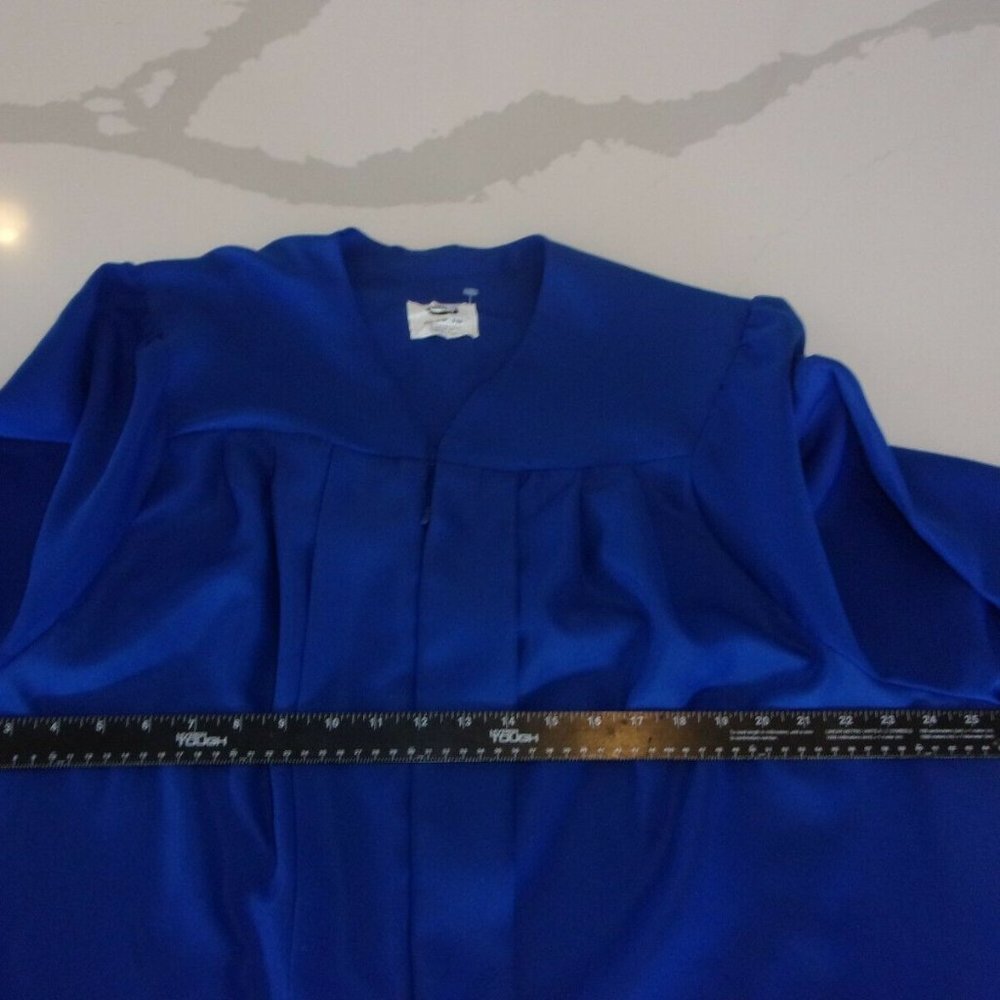Nwot Jostens Royal Blue Graduation Gown Size 5' 10" … Gem